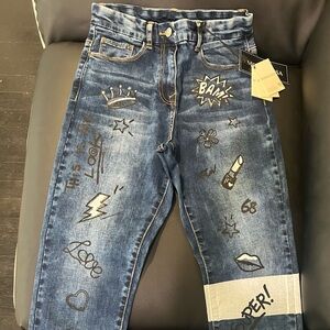 MonnaLisa Girls Jeans Size XS New with tags
